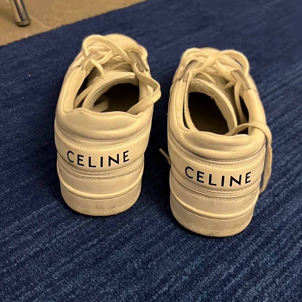 Celine White Leather Sneeaker Size 41
